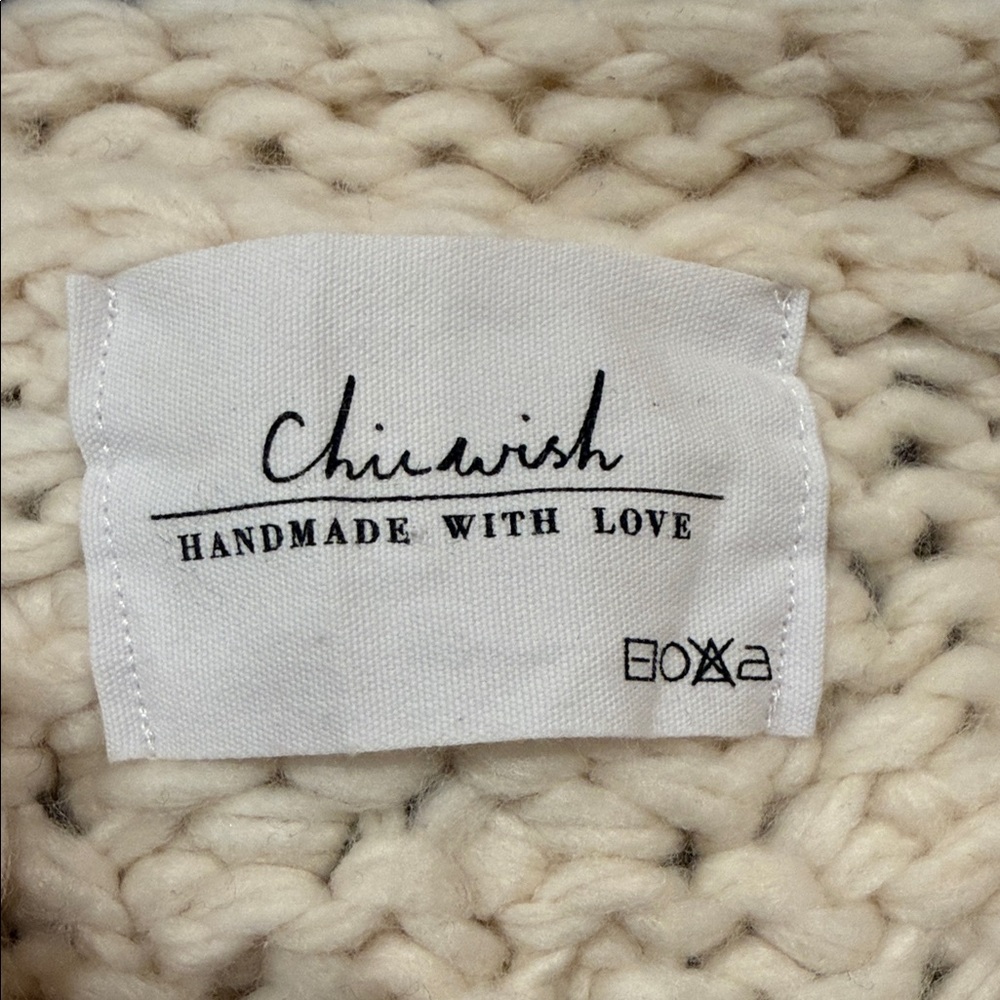Chicwish Cream Textured Knit Cardigan - Picture 2 of 7